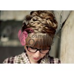 Coada de par impletita Brunet de 100cm Cod: BN100